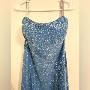 Beaded Strapless Gown